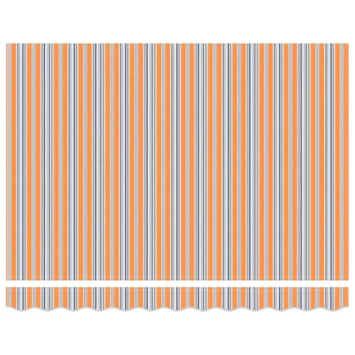  Behúzható napellenző Sokszínű 350 x 250 cm Szövet és Acél