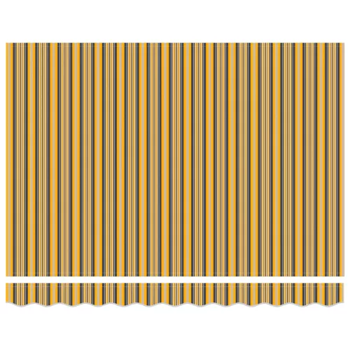  Kézi behúzható napellenző LED színes csíkkal 350x250 cm