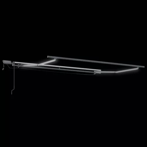  Behúzható napellenző LED -es lámpákkal Bézs 350 x 250 cm szövet
