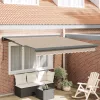  Napernyő Bézs 350 x 250 cm Pamut és Alumínium