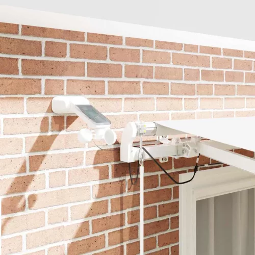  Behúzható napellenző Fehér 350 x 250 cm Poliészter és fém