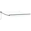  Automatikus Behúzható Napellenző Fehér 350x250 cm