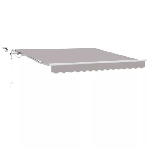  Behúzható napellenző Világosszürke 350 x 250 cm