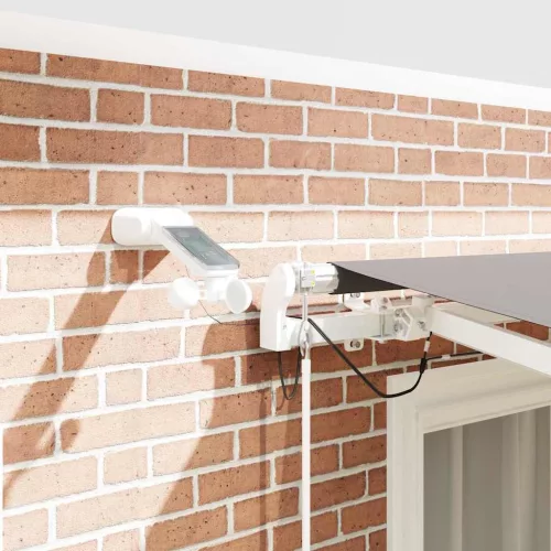  Behúzható napellenző Világosszürke 350 x 250 cm