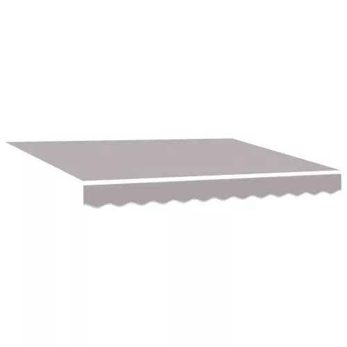  Kézi Behúzható Napellenző LED Fénnyel Világosszürke 350x250 cm