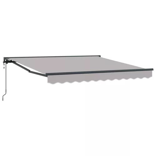  Behúzható napellenző Világosszürke 350x250 cm