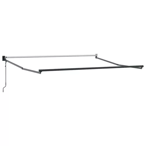  Behúzható napellenző Zöld és Fehér 350 x 250 cm