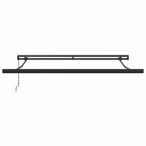  Behúzható napellenző Zöld és Fehér 350 x 250 cm Szövet és Fém