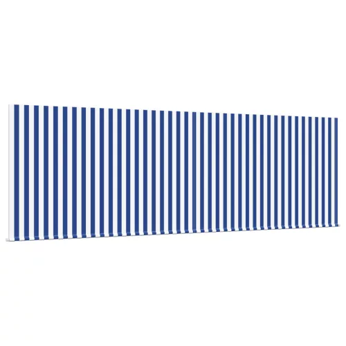  Behúzható napellenző Kék és fehér csíkos 400 × 300 cm