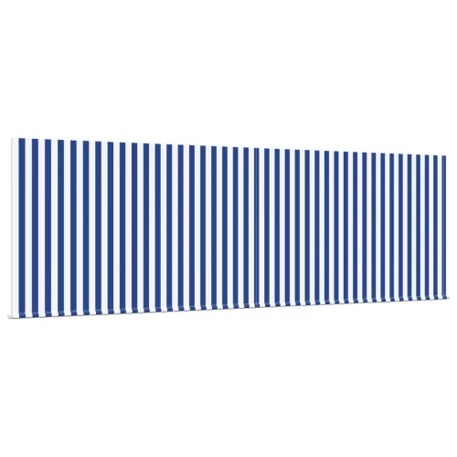  Behúzható napellenző Kék és fehér csíkos 400 × 300 cm