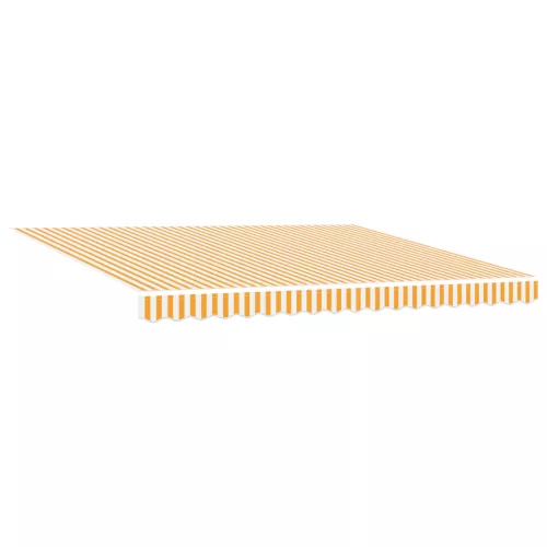  Behúzható napellenző Sárga és Fehér 400x300 cm Poliészter anyag