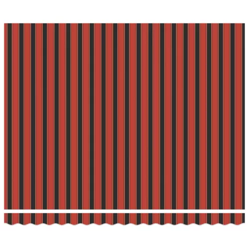  Manuális Behúzható Napellenző LED-del Narancs és Barna 400x300 cm