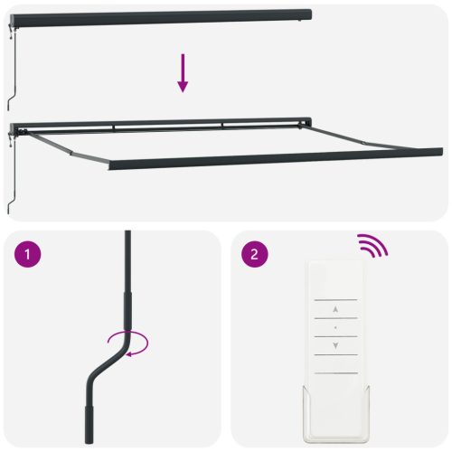  Automatikus Behúzható Napellenző Narancs és Barna 400x300 cm