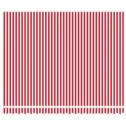  Automatikus Behúzható Napellenző Piros és Fehér Csíkos 400x300 cm