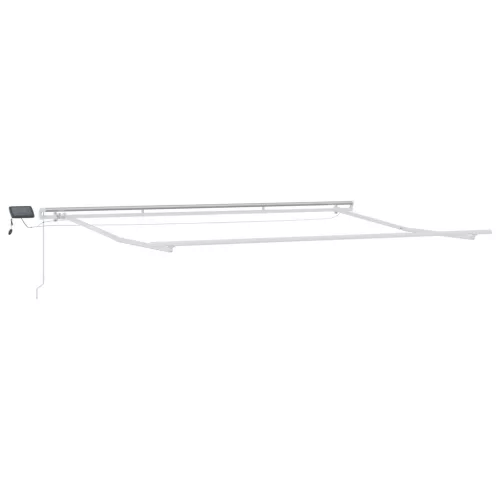  Kézi Behúzható Napellenző LED Többszínű Csík 400x300 cm