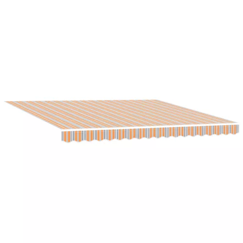  Kézi Behúzható Napellenző LED Többszínű Csík 400x300 cm