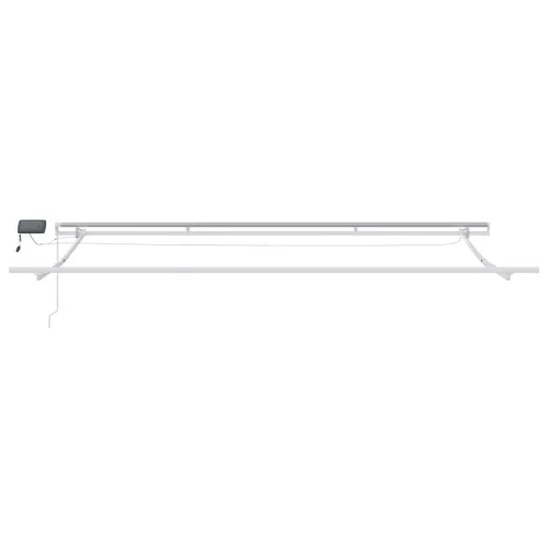  Kézi Behúzható Napellenző LED Többszínű Csík 400x300 cm