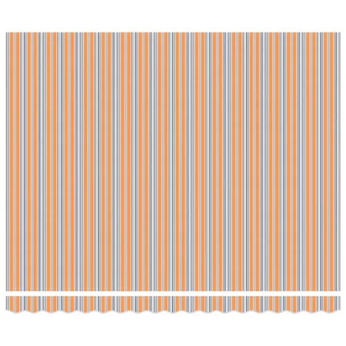  Kézi Behúzható Napellenző LED Többszínű Csíkkal 400x300 cm