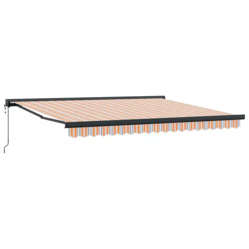  Automatikus Behúzható Napellenző Többszínű Csíkos 400x300 cm