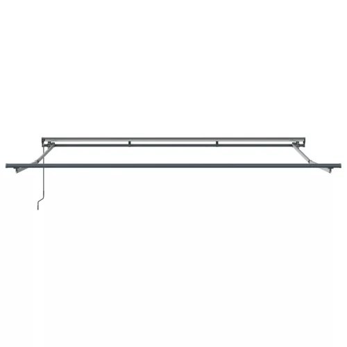  Behúzható napellenző Tengerkék 400x300 cm Fém és szövet