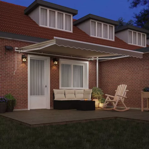  Behúzható napellenző tartalmaz Bézs 400 ×300 cm szövet