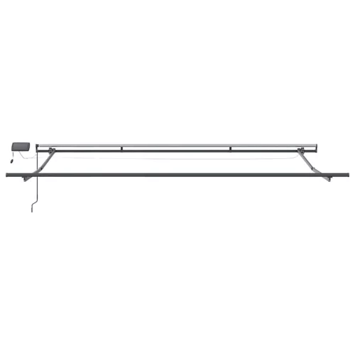  Behúzható napellenző LED -es lámpákkal Bézs 400 ×300 cm szövet