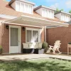  Behúzható napellenző Bézs 400 × 300 cm Pamut és Alumínium