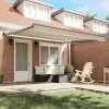  Behúzható napellenző Bézs 400 × 300 cm Pamut és Alumínium