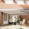  Napernyő Bézs 400 × 300 cm Pamut és Alumínium
