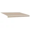  Napernyő keret Bézs 400 × 300 cm Poliészter PU bevonattal
