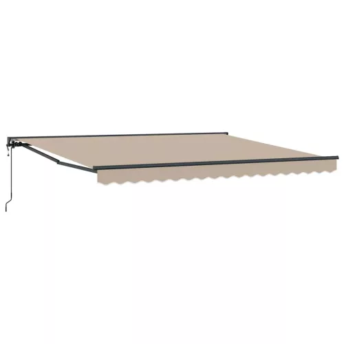  Napernyő keret Bézs 400 × 300 cm Poliészter PU bevonattal
