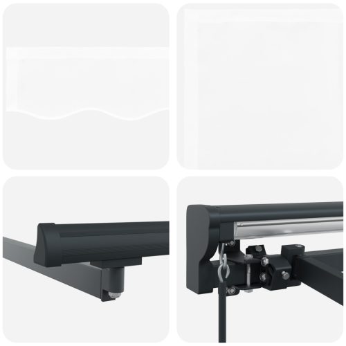  Behúzható napellenző Fehér 400x300 cm