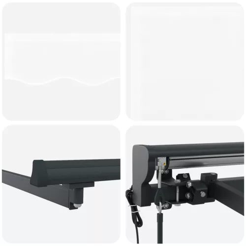  Behúzható napellenző Fehér 400x300 cm