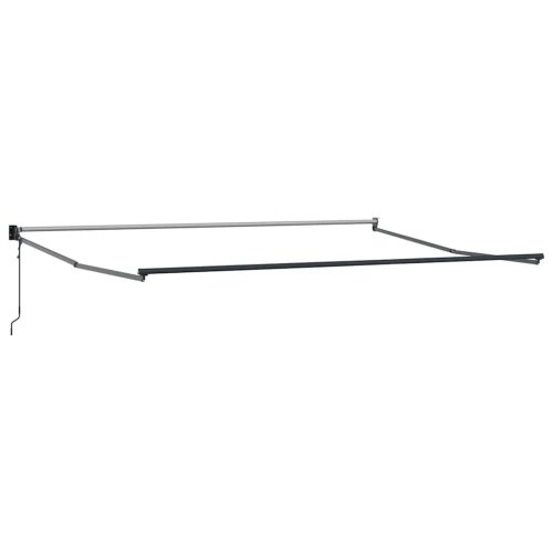  Behúzható napellenző Világosszürke 400 × 300 cm szövet