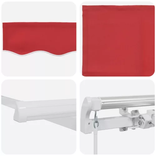  Kézi Behúzható Napellenző Tengerkék 400x300 cm