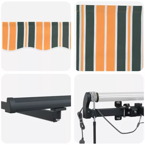  Napernyő Anyag tartalmaz Zöld és sárga 400 × 300 cm Poliészter