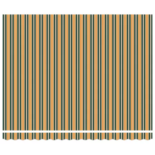  Automatikus behúzható napellenző zöld és sárga 400x300 cm