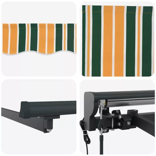  Napernyő keret Zöld és Sárga 400 × 300 cm