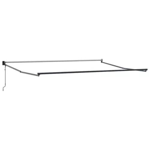  Behúzható napellenző Zöld és Fehér 400 × 300 cm