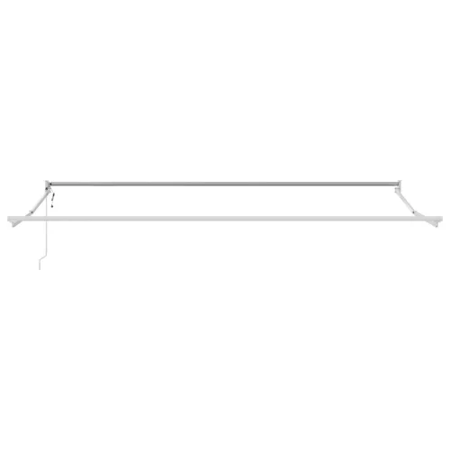  Manuális Behúzható Napellenző LED-del Sárga és Narancs 400x350 cm