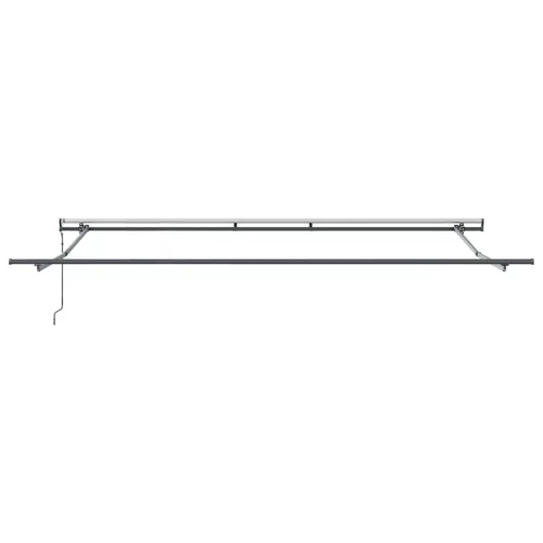  Behúzható napellenző Piros és Fehér 400 × 350 cm