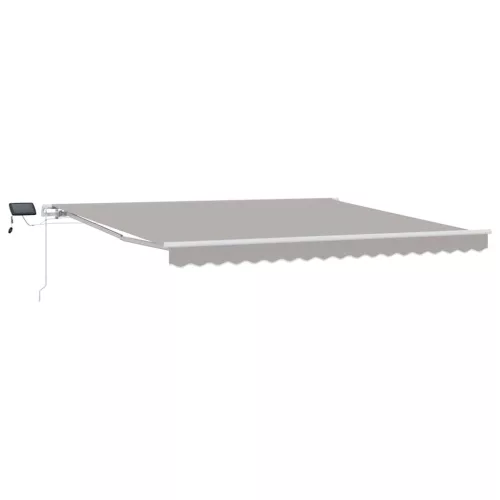  Behúzható napellenző tartalmaz Világosszürke 400 ×350 cm szövet