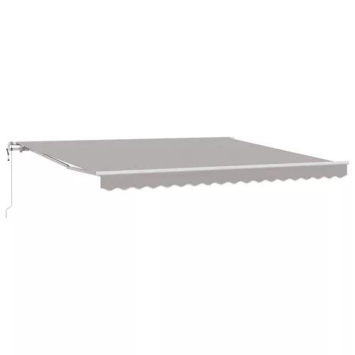  Elektromos Kihúzható Napernyő Világosszürke 400 × 350 cm