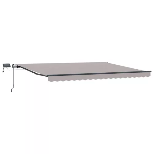  Behúzható napellenző Világosszürke 400 ×350 cm szövet