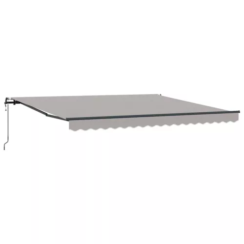  Behúzható napellenző Világosszürke 400 × 350 cm