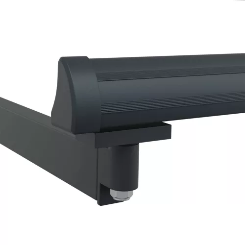  Elektromos Kihúzható Napernyő Zöld és Fehér 400 × 350 cm