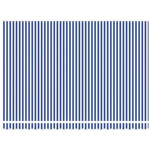 Behúzható napellenző Kék és Fehér 450x300 cm