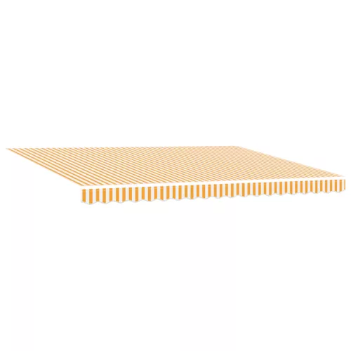  Behúzható napellenző Narancs és fehér 450x300 cm