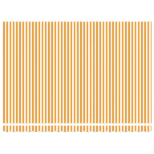  Behúzható napellenző Narancs és fehér 450x300 cm