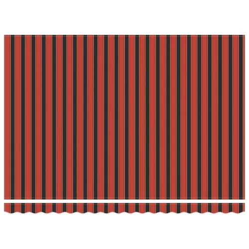  Behúzható napellenző Narancs és Barna 450 × 300 cm